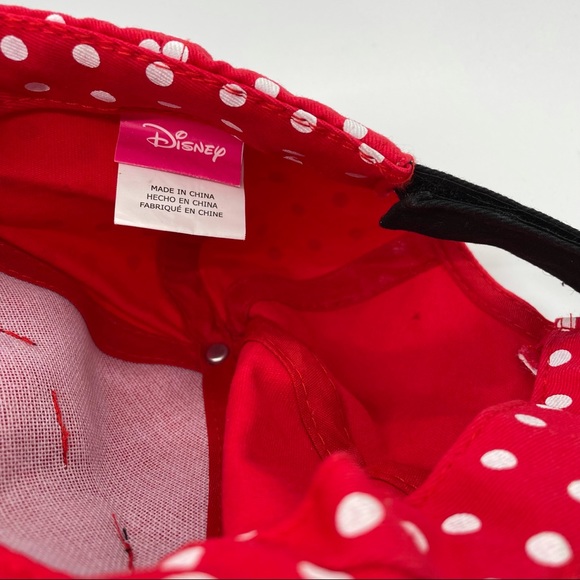 Disney Minnie Mouse Kids Cap - Perfect Red & Polka Dots - Picture 4 of 7